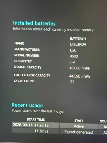 Battery health